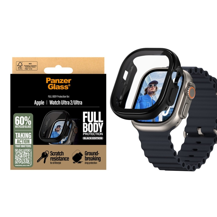 PanzerGlass Screen Protector - Apple Watch Ultra 3 - FullBody - Black in the group Sport, leisure & Hobby / Smartwatch & Activity trackers / Accessories at TP E-commerce Nordic AB (D07016)