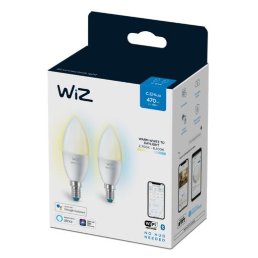 WiZ Candle C37 E14 2 Pack in the group HOME ELECTRONICS / Lighting / LED lamps at TP E-commerce Nordic AB (D07031)