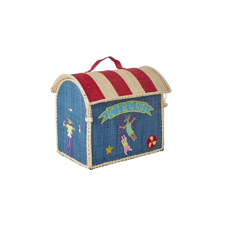 RICE Raffia Kids Bag Circus Theme in the group TOYS, KIDS & BABY PRODUCTS / Travel / Bags for kids at TP E-commerce Nordic AB (D07050)