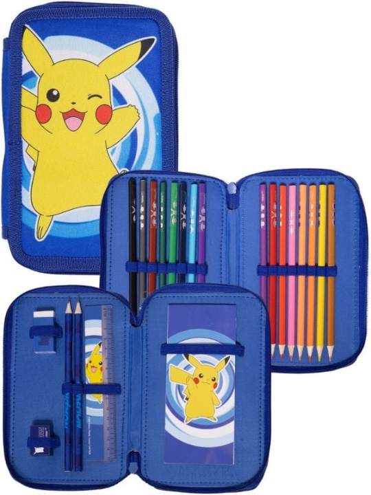 Pokémon Pencil Case w/2-compartment (161708516) in the group TOYS, KIDS & BABY PRODUCTS / Toys / Draw & Count at TP E-commerce Nordic AB (D07056)