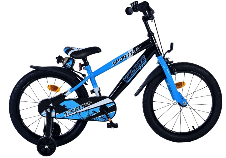 Volare Children\'s Bicycle 18 - Blue/Black (31876) in the group TOYS, KIDS & BABY PRODUCTS / Outdoor toys / Bicycles & Scooters at TP E-commerce Nordic AB (D07071)