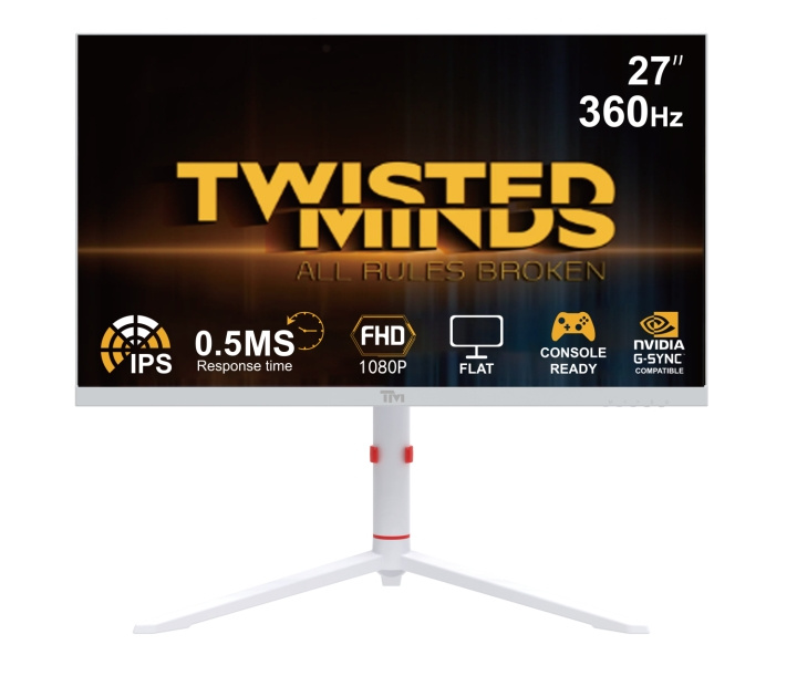 Twisted Minds Arctic Pro Series 27 FHD - 360HZ 0.5MS Fast IPS HDMI 2.1 Gaming Monitor - White in the group COMPUTERS & PERIPHERALS / Computer monitor / Computer monitors at TP E-commerce Nordic AB (D07087)