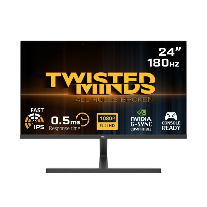 Twisted Minds 24 ,Flat ,FHD ,180Hz, 0.5MS, FAST IPS, HDR ,HDMI2.1 Gaming Monitor in the group COMPUTERS & PERIPHERALS / Computer monitor / Computer monitors at TP E-commerce Nordic AB (D07090)