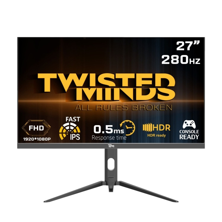 Twisted Minds Supreme Series Flat 27 FHD - 280HZ 0.5MS Fast IPS HDMI 2.1 Gaming Monitor in the group COMPUTERS & PERIPHERALS / Computer monitor / Computer monitors at TP E-commerce Nordic AB (D07091)