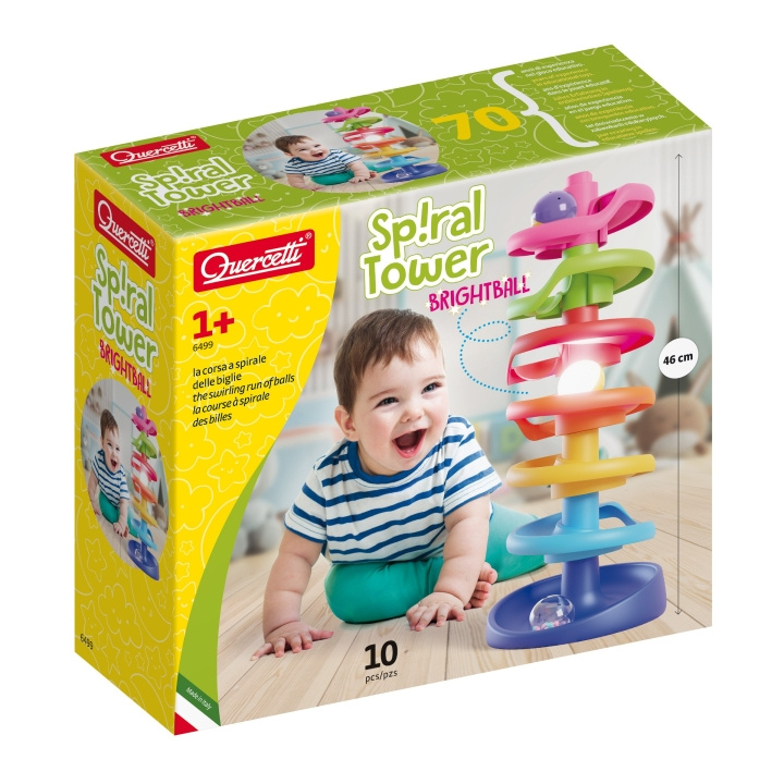 Quercetti Spiral Tower Brightball - (QU-6499) in the group TOYS, KIDS & BABY PRODUCTS / Toys / Toys at TP E-commerce Nordic AB (D07181)