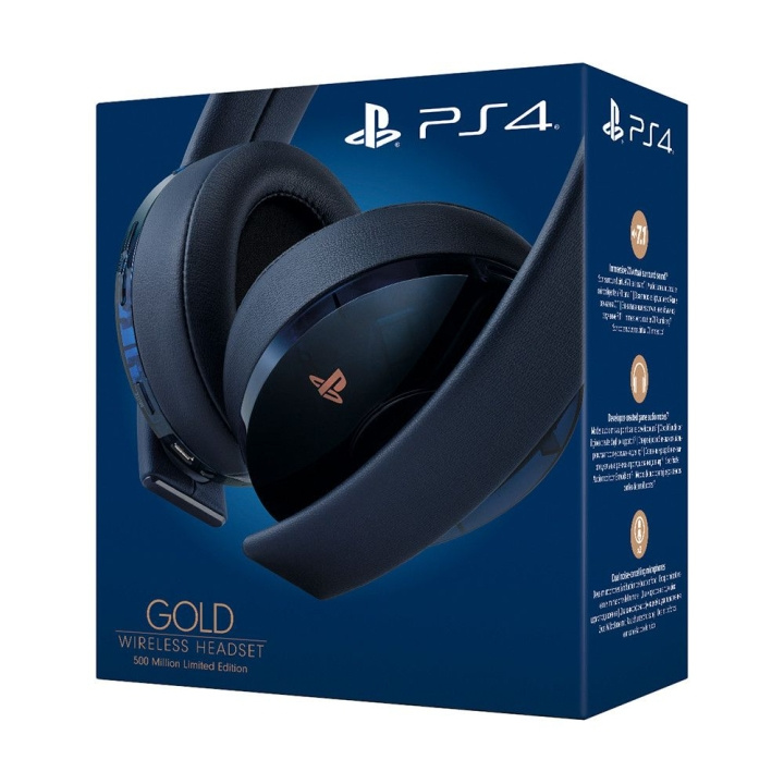 Sony PS4 500 Million Limited Edition Gold Headset in the group HOME ELECTRONICS / Game consoles & Accessories / Sony PlayStation 5 at TP E-commerce Nordic AB (D07189)