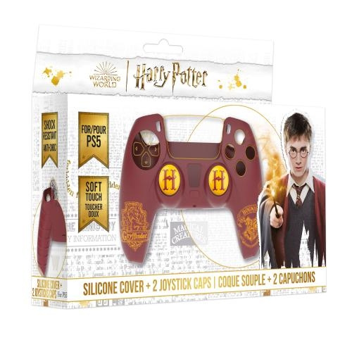 Trade Invaders Harry Potter-Silicone Case + Thumbsticks for PS5 Controller - Gryffindor - Red in the group HOME ELECTRONICS / Game consoles & Accessories / Nintendo Switch at TP E-commerce Nordic AB (D07234)