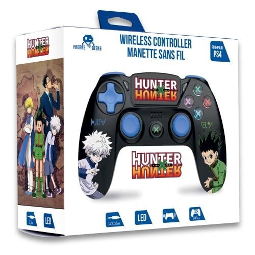 Trade Invaders Hunter x Hunter-Wireless Controller for PS4 with 3,5mm jack slot (black) - Duo Gon Kirua in the group HOME ELECTRONICS / Game consoles & Accessories / Sony PlayStation 4 at TP E-commerce Nordic AB (D07258)