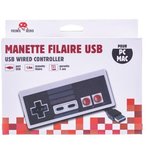 Trade Invaders USB NES Controller for PC/MAC in the group HOME ELECTRONICS / Game consoles & Accessories / Nintendo Entertainment System (NES, 8-bit) at TP E-commerce Nordic AB (D07261)