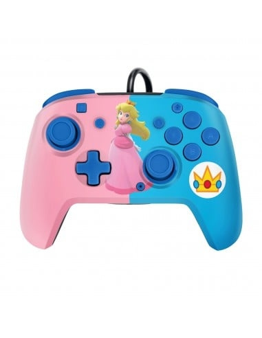 PDP Gaming Faceoff Deluxe Audio Wired Controller Peach Licensed Switch in the group HOME ELECTRONICS / Game consoles & Accessories / Nintendo Switch / Accessories at TP E-commerce Nordic AB (D07305)