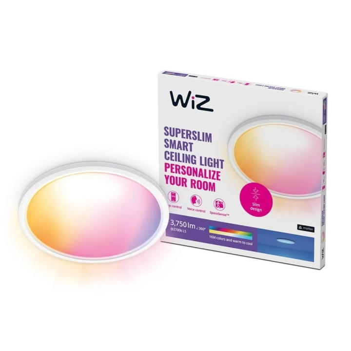 WiZ SuperSlim WiZ Ceiling 32W W 22-65K RGB in the group TOYS, KIDS & BABY PRODUCTS / Children\'s room / Baby lamps / Ceiling lamps & Wall lamps at TP E-commerce Nordic AB (D07329)