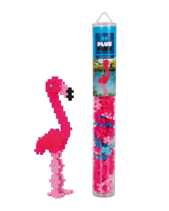 Plus Plus Flamingo / 100 pcs Tube (4242) in the group TOYS, KIDS & BABY PRODUCTS / Toys / Building toys / Toy blocks at TP E-commerce Nordic AB (D07371)