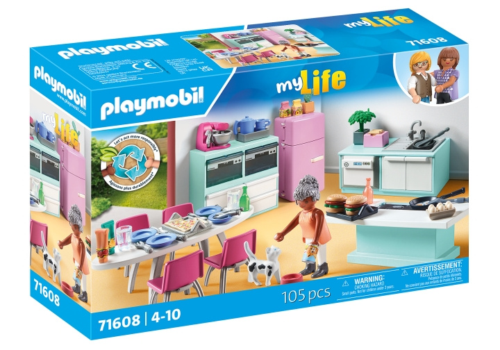 Playmobil Kitchen with dining place (71608) in the group TOYS, KIDS & BABY PRODUCTS / Toys / Play set at TP E-commerce Nordic AB (D07372)