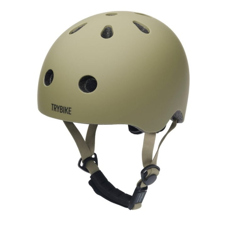 Trybike Retro Helmet - Vintage Matte Green - XS in the group Sport, leisure & Hobby / Sports equipment / Bicycle accessories / Helmets at TP E-commerce Nordic AB (D07416)