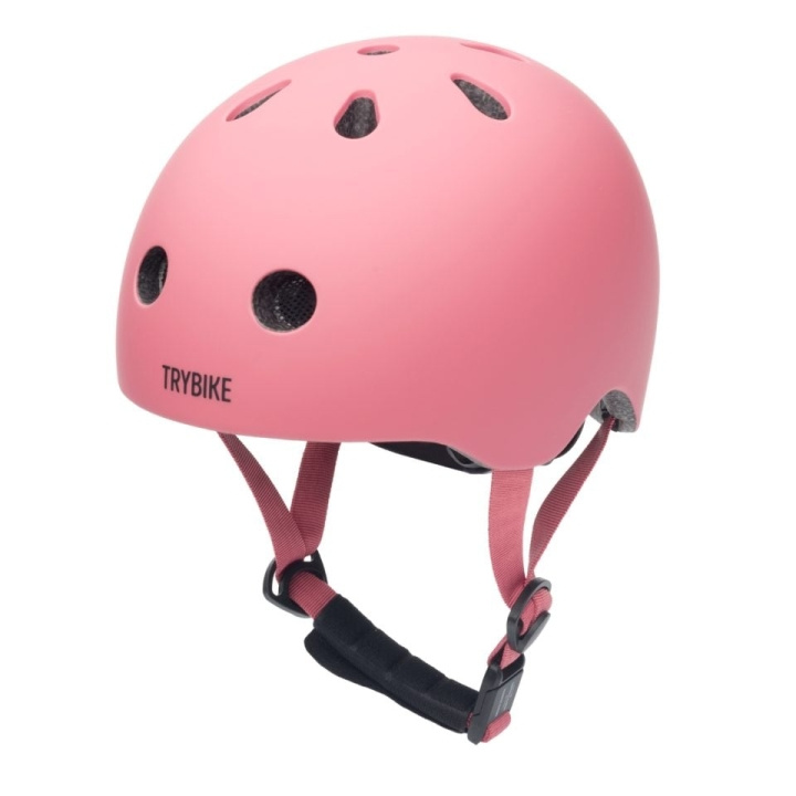 Trybike Retro Helmet - Vintage Matte Pink - XS in the group Sport, leisure & Hobby / Sports equipment / Bicycle accessories / Helmets at TP E-commerce Nordic AB (D07418)