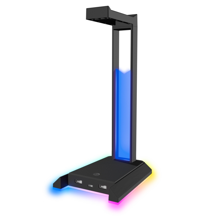 Speedlink EXCELLO NX RGB Headset Stand, USB 2.0 Hub, black in the group COMPUTERS & PERIPHERALS / GAMING / Gaming accessories at TP E-commerce Nordic AB (D07478)