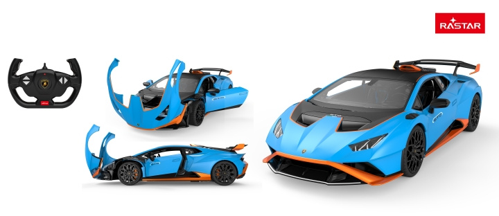 Rastar R/C Lamborghini Huracan STO 1:14 - (98700) in the group TOYS, KIDS & BABY PRODUCTS / Radio controlled / RC cars at TP E-commerce Nordic AB (D07484)