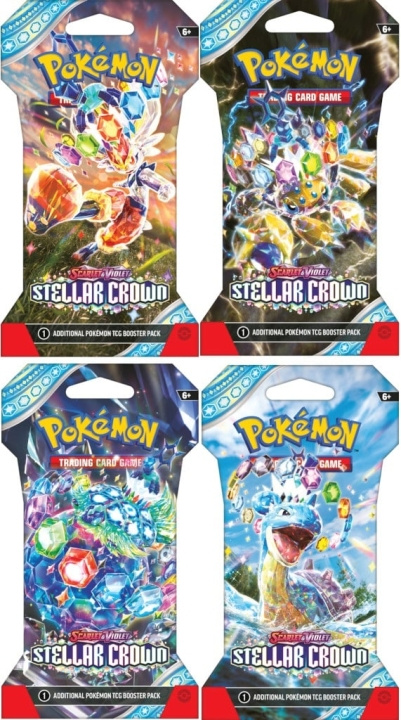 Pokémon Scarlet & Violet - Stellar Crown Sleeved Booster Pack in the group TOYS, KIDS & BABY PRODUCTS / Games / Card games at TP E-commerce Nordic AB (D07486)