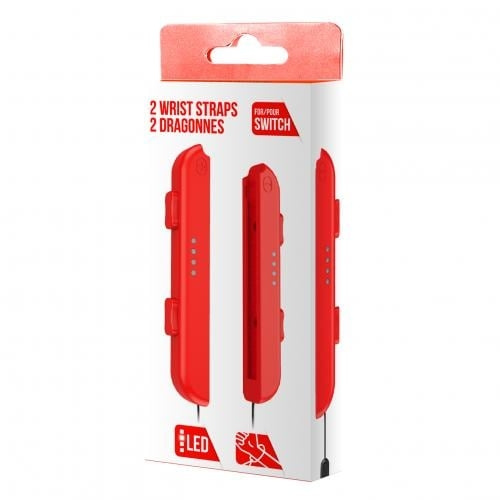 Trade Invaders Pair of Joy-Con Hand Wrist Straps Red in the group HOME ELECTRONICS / Game consoles & Accessories / Nintendo Switch at TP E-commerce Nordic AB (D07498)