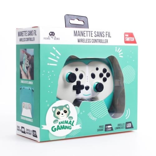 Trade Invaders Wireless Controller Pandy for Switch with paddles - Green in the group HOME ELECTRONICS / Game consoles & Accessories / Nintendo Switch at TP E-commerce Nordic AB (D07499)