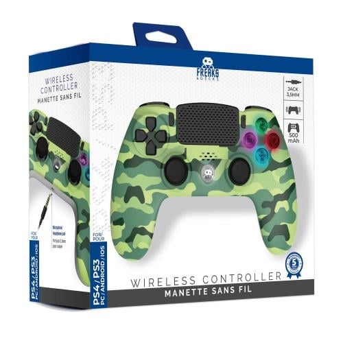 Trade Invaders Wireless Controller for PS4 with 3,5mm jack slot - LED-Green Camo in the group HOME ELECTRONICS / Game consoles & Accessories / Sony PlayStation 4 at TP E-commerce Nordic AB (D07506)