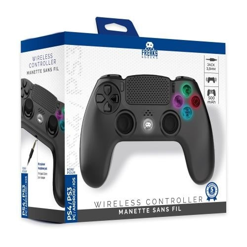 Trade Invaders Wireless Controller for PS4 with 3,5mm jack slot - LED - Black in the group HOME ELECTRONICS / Game consoles & Accessories / Sony PlayStation 4 at TP E-commerce Nordic AB (D07508)