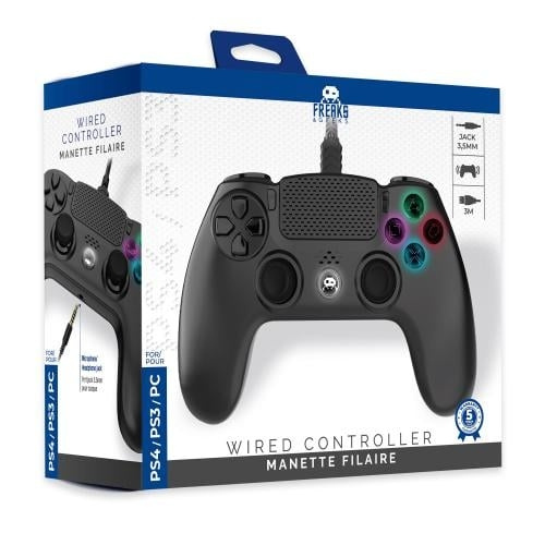 Trade Invaders Wired Controller for PS4 with 3M Cable - Black in the group HOME ELECTRONICS / Game consoles & Accessories / Sony PlayStation 4 at TP E-commerce Nordic AB (D07509)