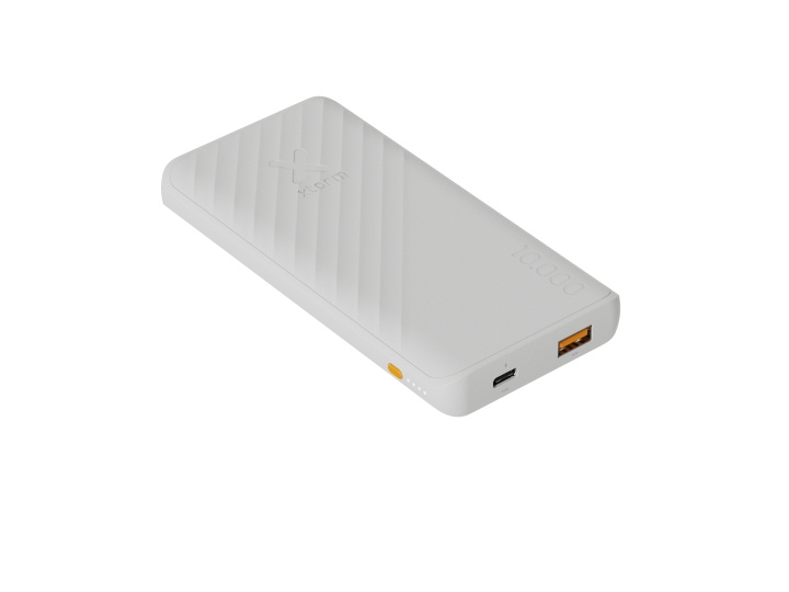 Xtorm 15W FastCharge Go2 Powerbank 10.000 - Ash White in the group SMARTPHONE & TABLETS / Chargers & Cables / Powerbanks at TP E-commerce Nordic AB (D07529)