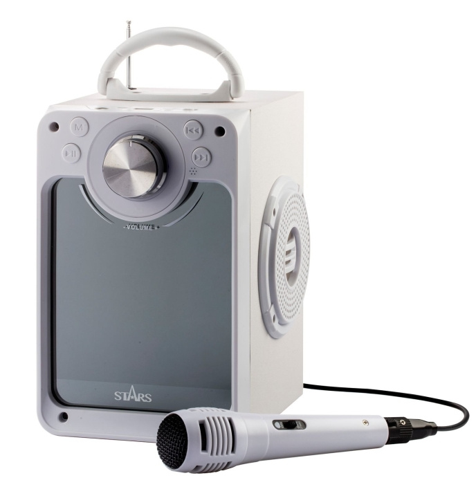 Stars Karaoke Machine - White (30218) in the group TOYS, KIDS & BABY PRODUCTS / Music, Song & Images / Music instrument at TP E-commerce Nordic AB (D07537)