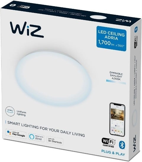 WiZ Adria WiZ Ceiling 17W RD 4000K Dim in the group TOYS, KIDS & BABY PRODUCTS / Children\'s room / Baby lamps / Ceiling lamps & Wall lamps at TP E-commerce Nordic AB (D07557)