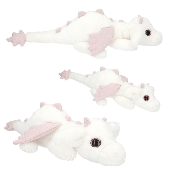 TOPModel Plush Dragon White With Pink Wings ( 0413427 ) in the group TOYS, KIDS & BABY PRODUCTS / Baby toys / stuffed animals at TP E-commerce Nordic AB (D07573)