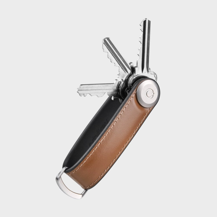 Orbitkey Hybrid Leather Key Organiser - Acorn in the group Sport, leisure & Hobby / Fun stuff / Smart home at TP E-commerce Nordic AB (D07625)