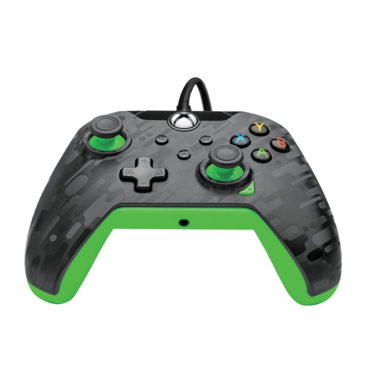 PDP Gaming Wired Controller Xbox Series X Carbon - Neon ( Green ) in the group HOME ELECTRONICS / Game consoles & Accessories / Xbox Series X / Accessories at TP E-commerce Nordic AB (D07629)