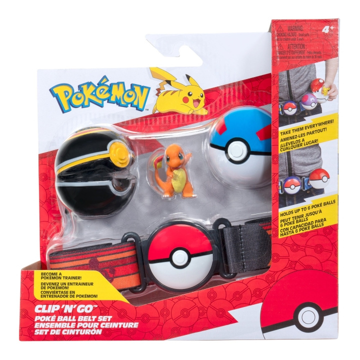 Pokémon Clip N Go Belt Set Charmander (PKW3647) in the group TOYS, KIDS & BABY PRODUCTS / Toys / Figures, Miniatures & accessories at TP E-commerce Nordic AB (D07732)