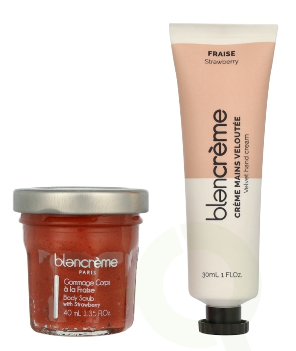 Blancreme Hand Cream Duo 70 ml Hand Cream 30ml/Scrub 40ml - Strawberry/Pomegrante in the group BEAUTY & HEALTH / Manicure / Pedicure / Hand Creams at TP E-commerce Nordic AB (D07806)