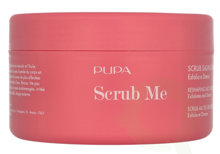 Pupa Milano Pupa Scrub Me Reshaping Salt Scrub 350 g Exfoliates And Drains in the group BEAUTY & HEALTH / Skin care / Face / Scrub / Peeling at TP E-commerce Nordic AB (D07839)