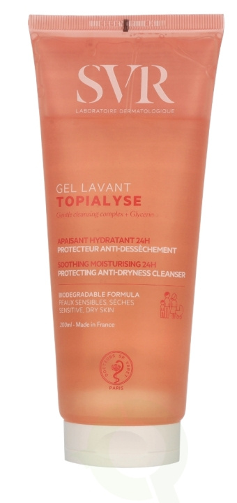 Svr Laboratories SVR Topialyse Cleansing Gel 200 ml in the group BEAUTY & HEALTH / Skin care / Face / Cleaning at TP E-commerce Nordic AB (D07841)