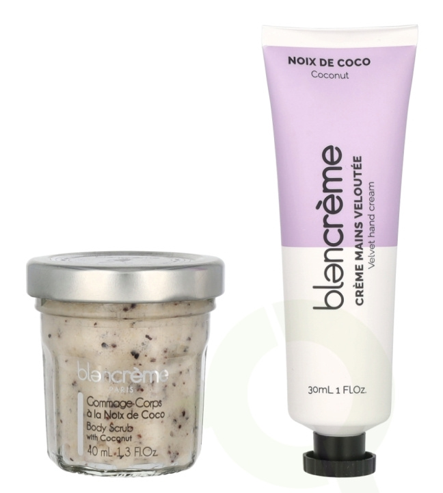 Blancreme Hand Cream Duo 70 ml Hand Cream 30ml/Scrub 40ml - Coconut/Lychee in the group BEAUTY & HEALTH / Manicure / Pedicure / Hand Creams at TP E-commerce Nordic AB (D07869)