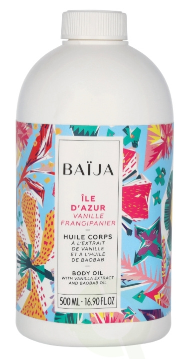 Baija Paris Baija Ile D\'Azur Body Oil 500 ml Vanille Frangipanier in the group BEAUTY & HEALTH / Skin care / Body health / Body lotion at TP E-commerce Nordic AB (D07951)