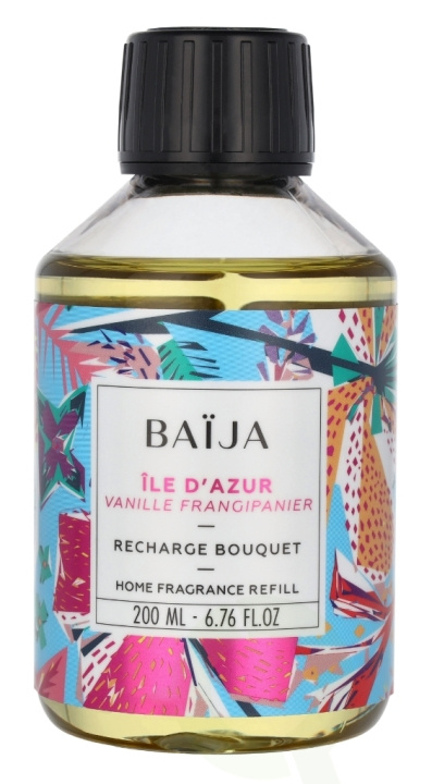 Baija Paris Baija Ile D\'Azur Scented Diffuser Refill 200 ml Vanille Frangipanier in the group BEAUTY & HEALTH / Fragrance & Perfume / Other fragrances / Fragrance diffuser at TP E-commerce Nordic AB (D07953)