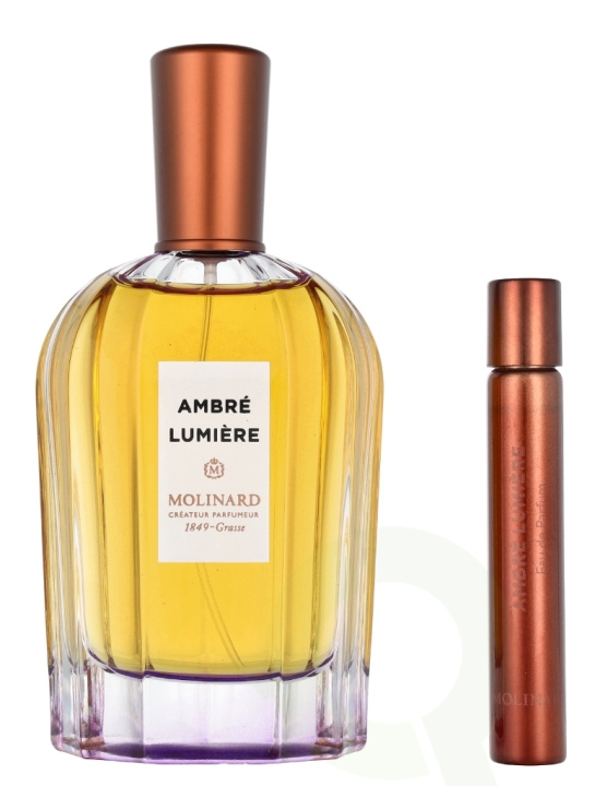 Molinard La Collection Privee Ambre Lumiere Giftset 97.5 ml Edp Spray 90ml/Edp Spray 7,5ml in the group BEAUTY & HEALTH / Fragrance & Perfume / Perfumes / Perfume for her at TP E-commerce Nordic AB (D08145)