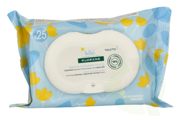 Klorane Bebe Gentle Cleansing Wipes 1 piece 25x in the group HOME, HOUSEHOLD & GARDEN / Cleaning products / Other cleaning accessories at TP E-commerce Nordic AB (D08152)