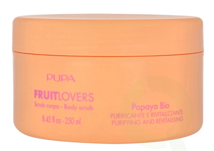 Pupa Milano Pupa Bio Fruit Lovers Body Scrub Fruit Lover Gommage Corps 250 ml Papaya in the group BEAUTY & HEALTH / Skin care / Face / Scrub / Peeling at TP E-commerce Nordic AB (D08178)