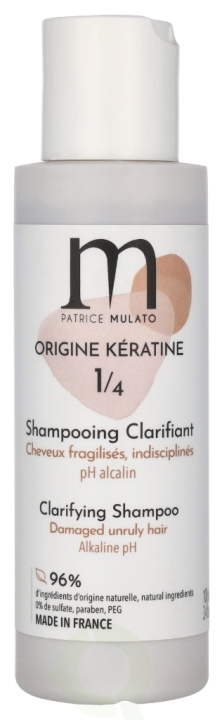 Patrice Mulato P. Mulato Origine Keratine 1/4 Clarifying Shampooing 100 ml in the group BEAUTY & HEALTH / Hair & Styling / Hair care / Schampoo at TP E-commerce Nordic AB (D08272)