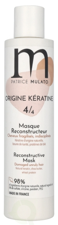 Patrice Mulato P. Mulato Origine Keratine 4/4 Reconstrucitve Mask 200 ml in the group BEAUTY & HEALTH / Hair & Styling / Hair care / Hair Mask at TP E-commerce Nordic AB (D08274)