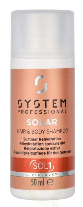 Wella System P. - Lipid Code - Solar Hair&Body Shampoo SOL1 50 ml in the group BEAUTY & HEALTH / Hair & Styling / Hair care / Schampoo at TP E-commerce Nordic AB (D08298)