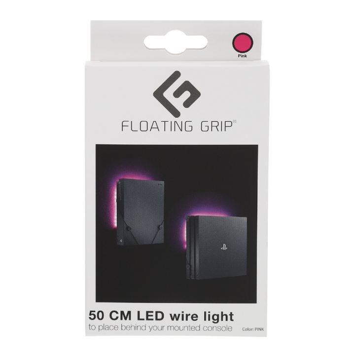 FLOATING GRIP Pink LED wire light - Add on to your FLOATING GRIP®-mount in the group HOME ELECTRONICS / Game consoles & Accessories / Sony PlayStation 4 at TP E-commerce Nordic AB (D08469)