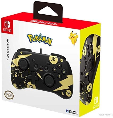 Hori HORIPAD Mini - Black & Gold Pikachu Edition in the group HOME ELECTRONICS / Game consoles & Accessories / Nintendo Switch / Accessories at TP E-commerce Nordic AB (D08584)