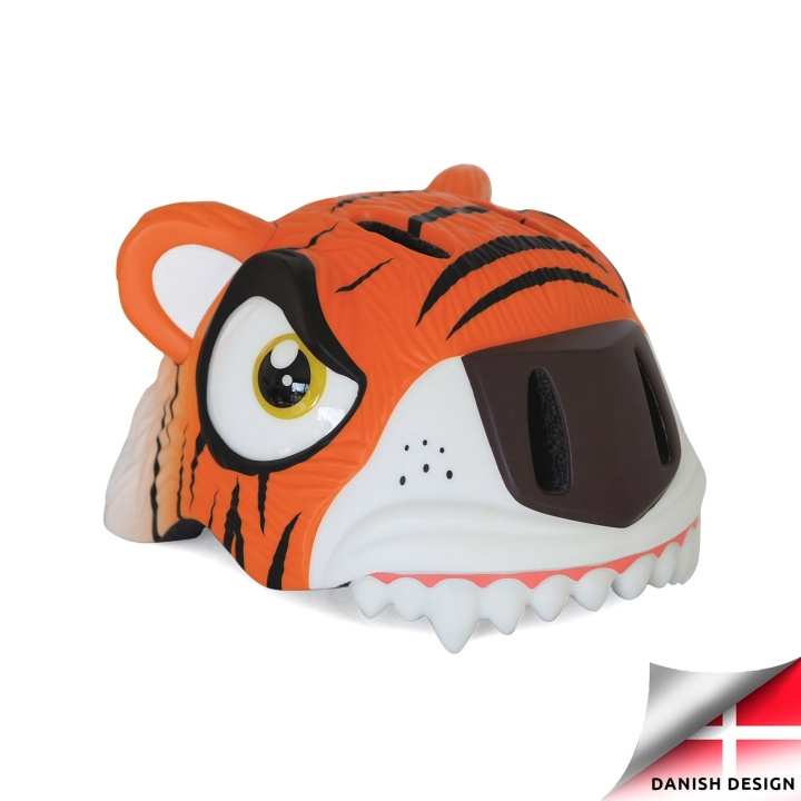 Crazy Safety Tiger Bicycle Helmet - Orange (100101-01-01) in the group Sport, leisure & Hobby / Sports equipment / Bicycle accessories / Helmets at TP E-commerce Nordic AB (D08746)