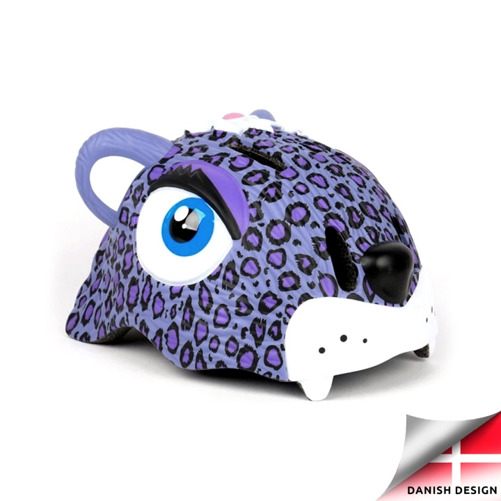 Crazy Safety Leopard Bicycle Helmet - Purple (100301-02-01) in the group Sport, leisure & Hobby / Sports equipment / Bicycle accessories / Helmets at TP E-commerce Nordic AB (D08748)